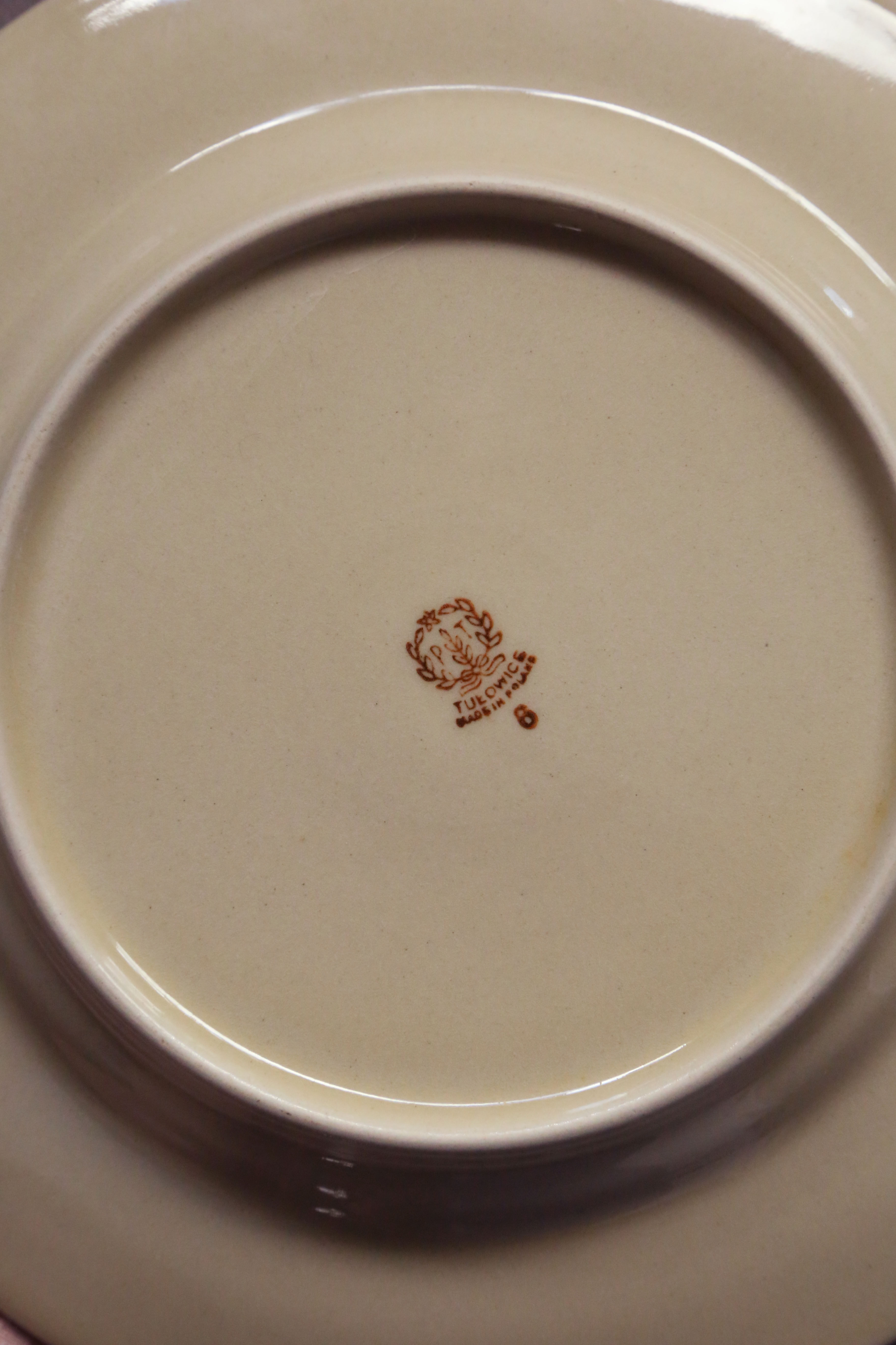 Tulowice ceramic speckled dessert plates