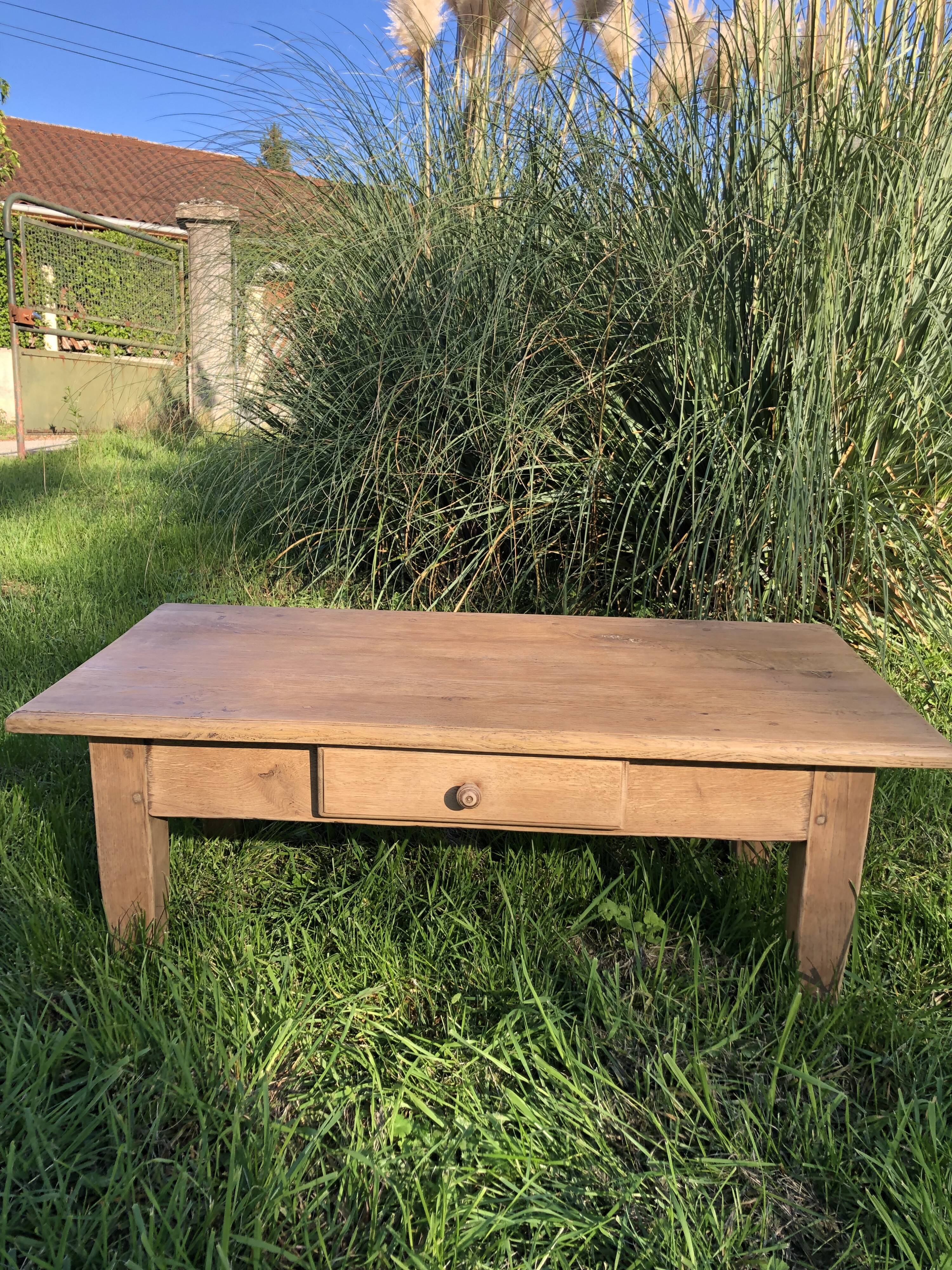 Oak coffee table