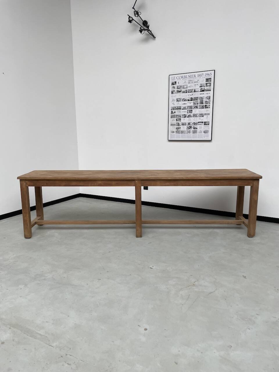 Oak console farm table 3m