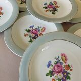 8 semi-deep plates Salins Opaceline 702