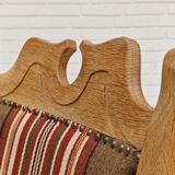 1960s, Danish design, armchair, oak wood, furniture wool.