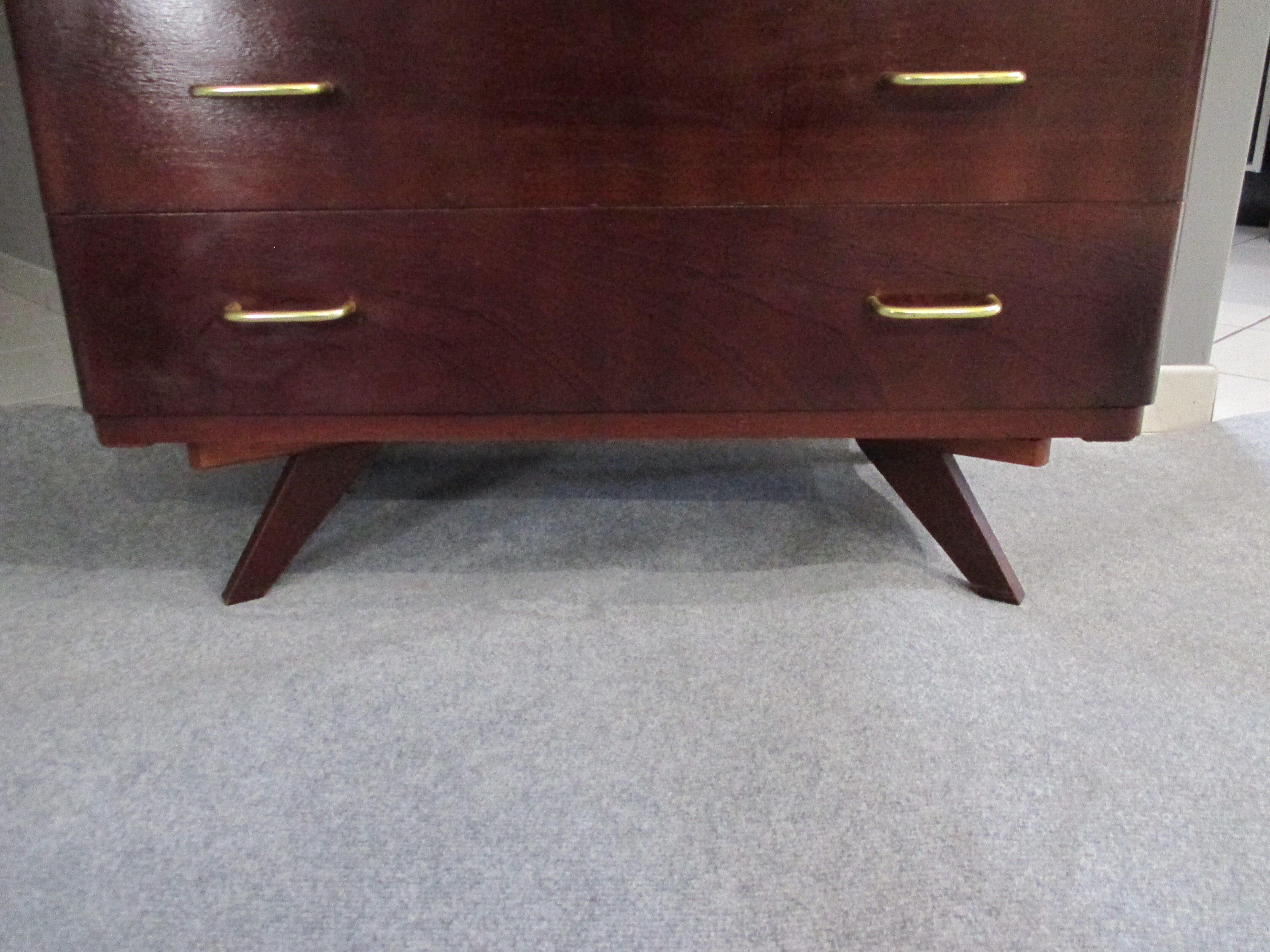 Chest of drawers  vintage compass 1970 feet