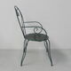 Ensemble de 4 chaises de jardin vintage en acier