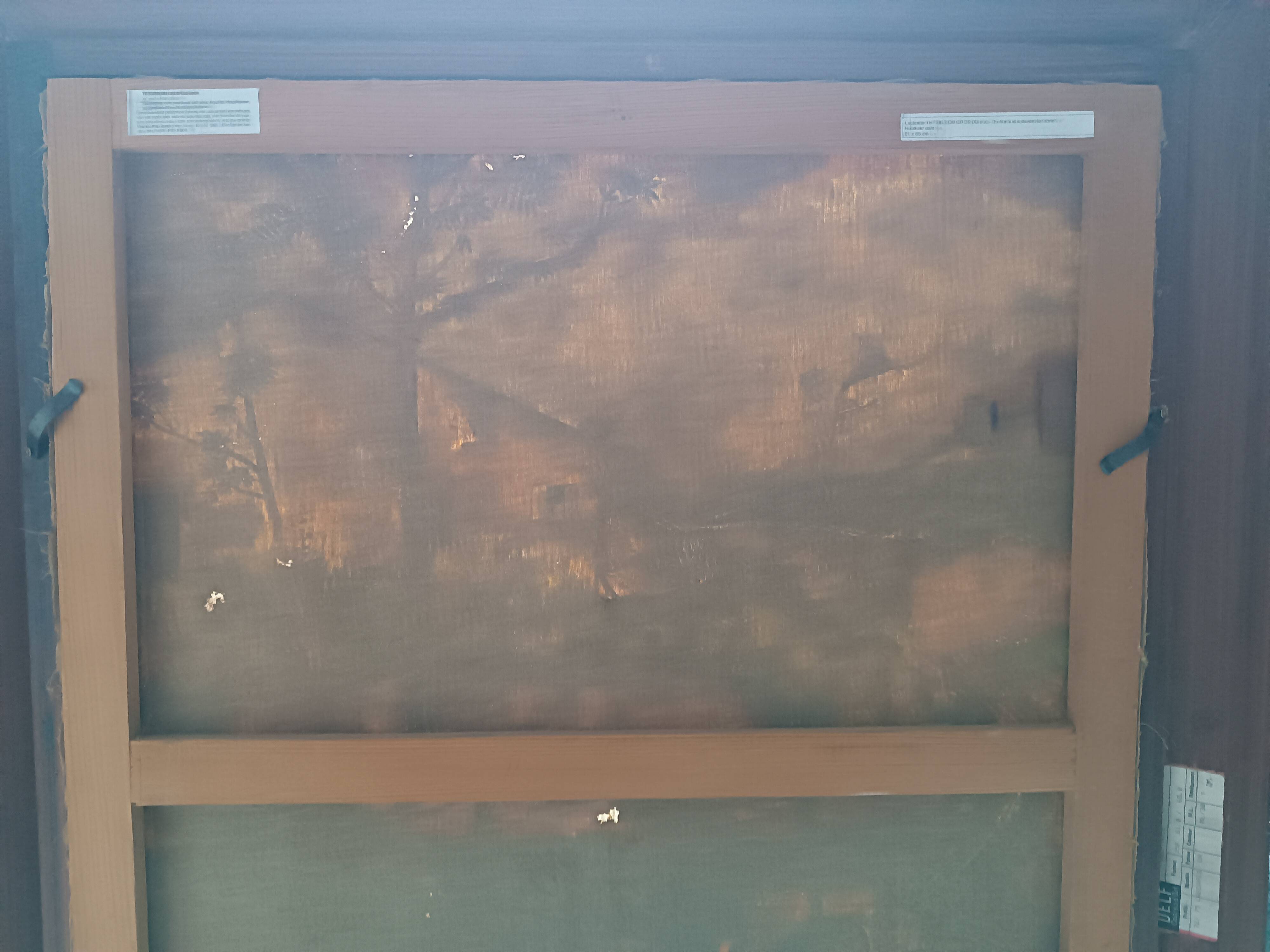 Oil painting on canvas signed lucienne tessier du cros