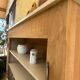 Comptoir, bibliothèque, buffet en merisier massif