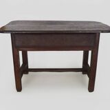Work table with drawer, workshop table, wooden dining table. 18th century
