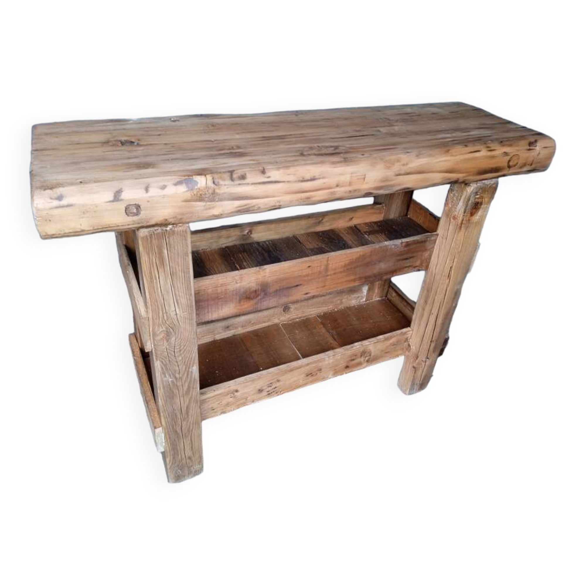 Professional furniture 120cm old solid wood workbench