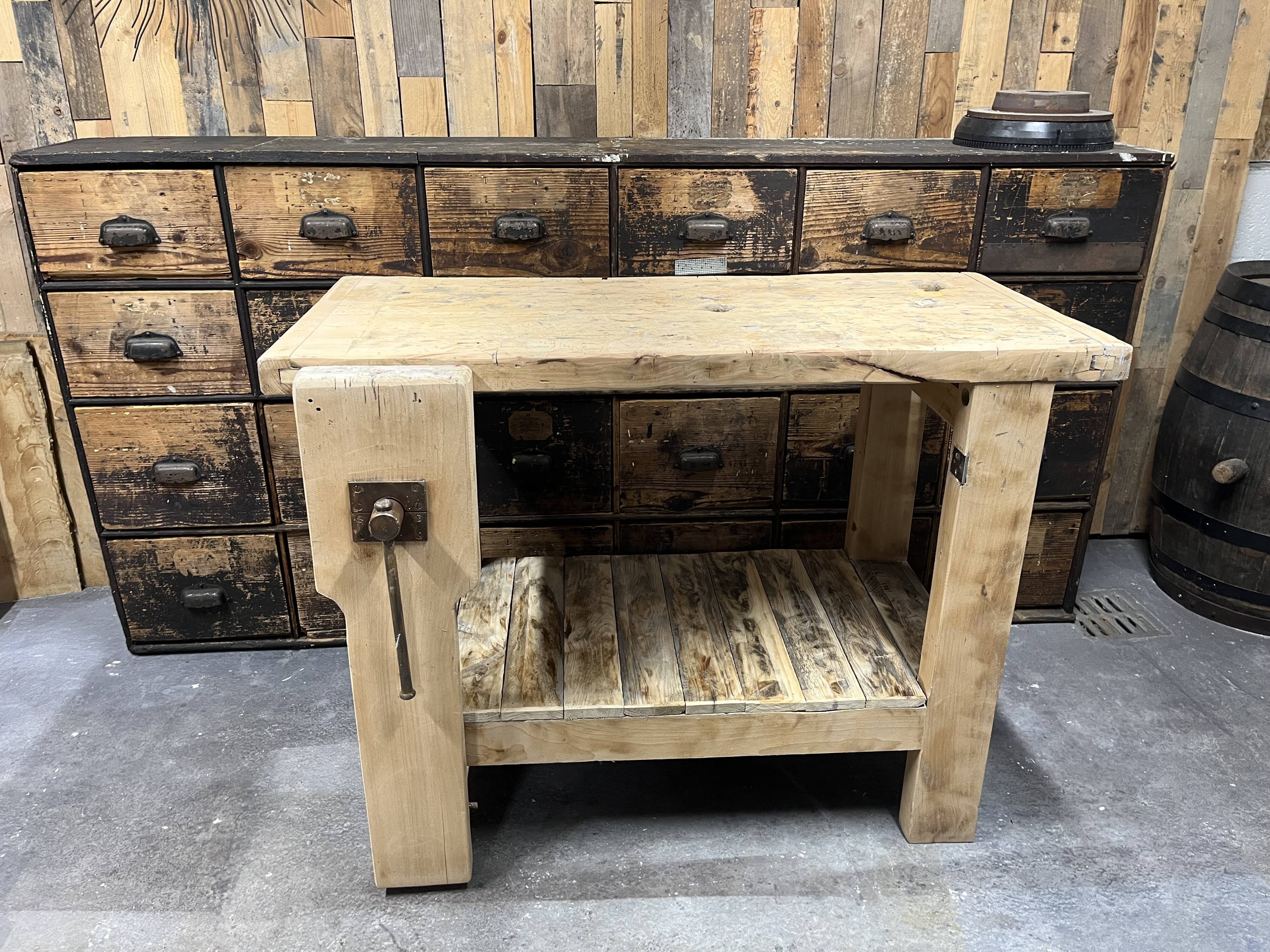 Wooden workbench