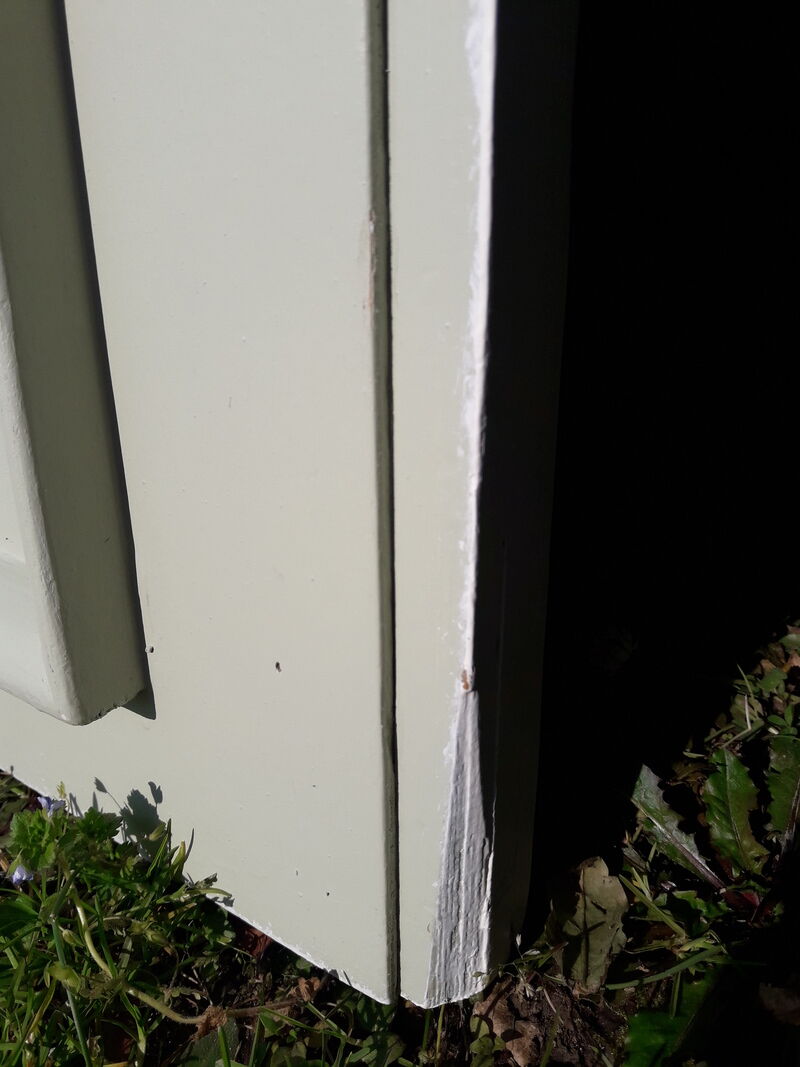 Door 207x99,5cm communication back panel molded