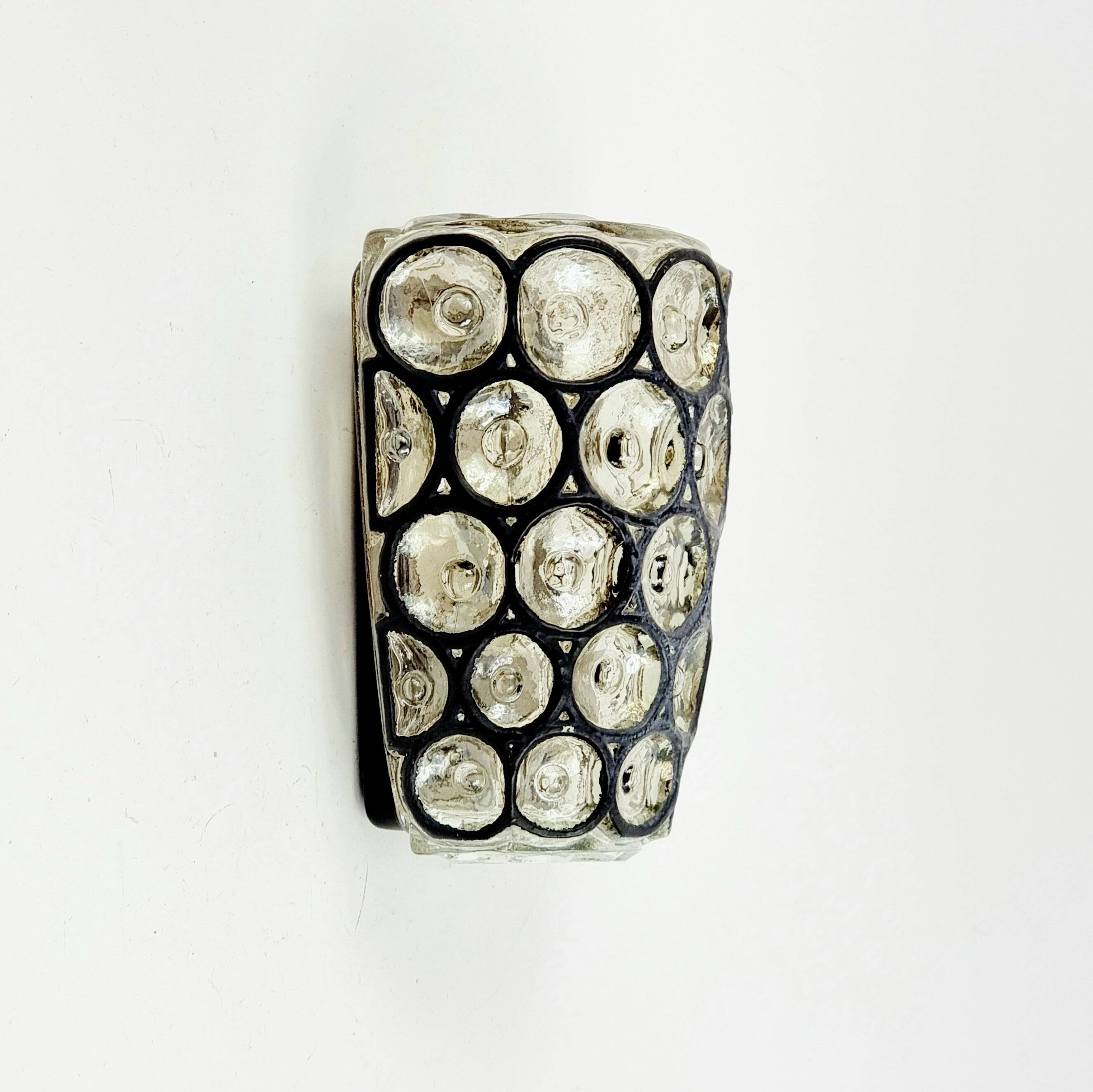 Mid-Century Glass Wall Light from Limburg, Germany, 1960s/1970s