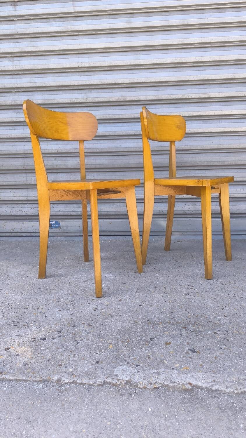 Paire de chaises bistrot Luterma 1960