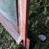 W84xH137.5 industrial curved metal glass frame window