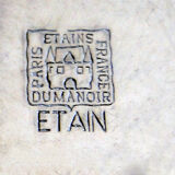 Old cup under bottle all tin les etains du manoir paris france