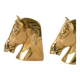 Pair of gilt brass bookends, Horse model, 1950