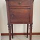 Table de chevet ancienne marbre et bois