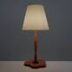 Large postmodern lamp circa 1990 in wood