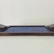 Art deco cathedral glass serving tray 1940s/1950s