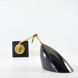 Large pair of vintage Italian wall light brass 1960 certified original edition, no copy