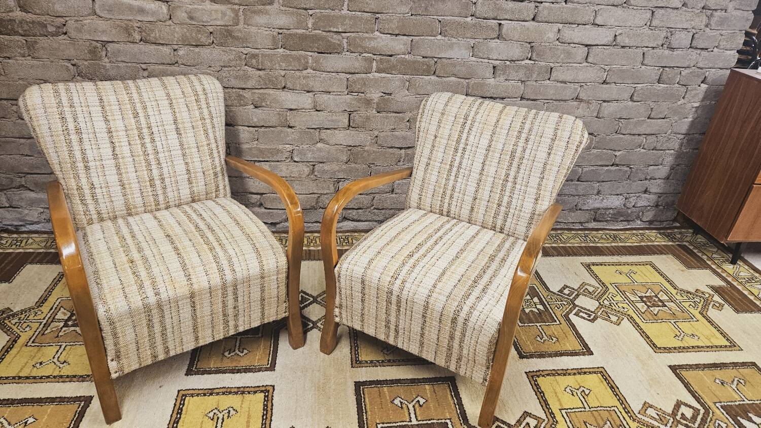 Pair of vintage Scandinavian armchairs 1970