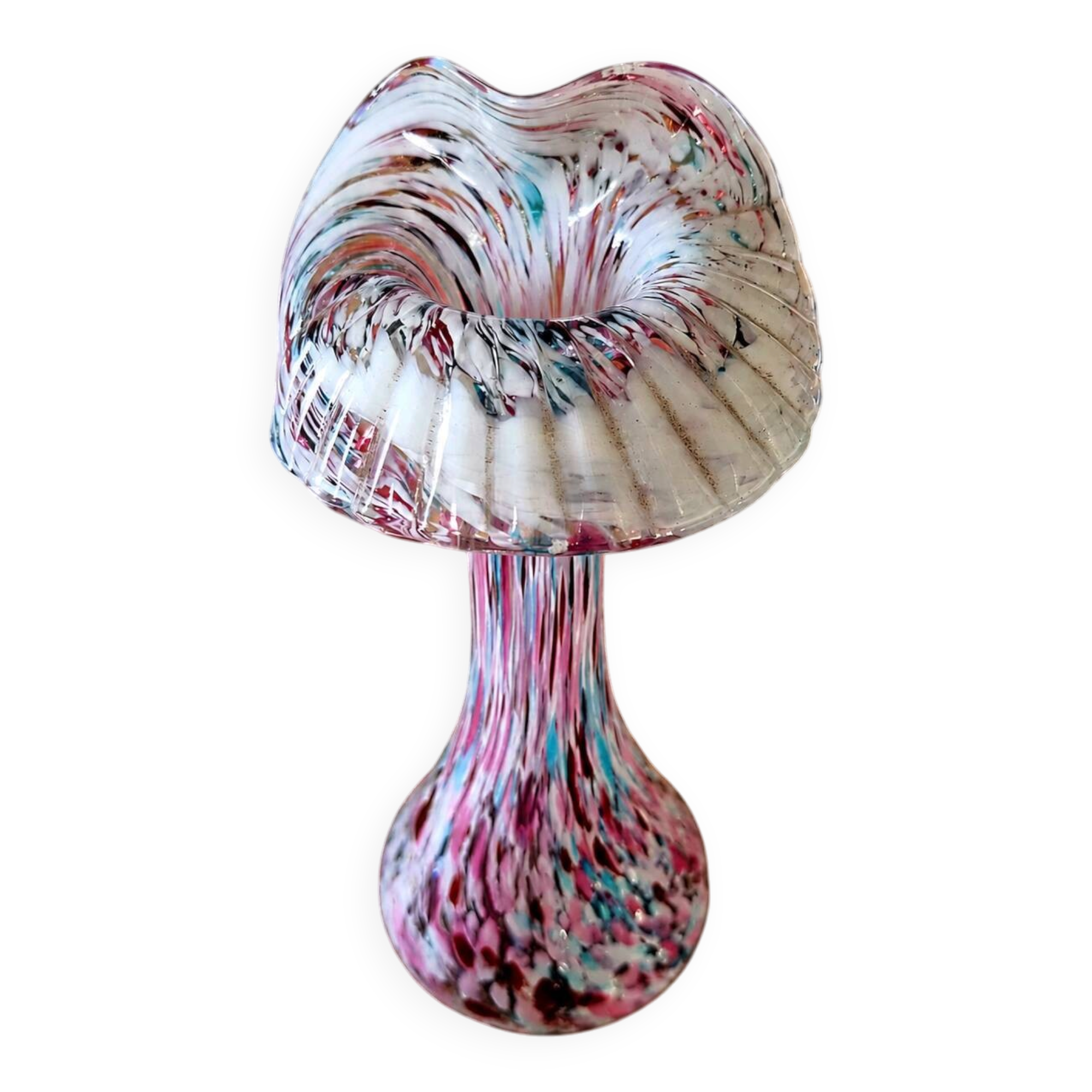 Clichy speckled blown glass vase