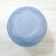 Art Deco ball vase, frosted blue glass