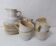 8 vintage stoneware cups