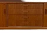 Vintage Scandinavian sideboard, vintage teak sideboard