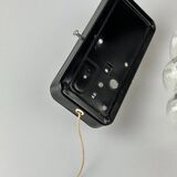 60s 70s wall lamp made of glass & metal bubble wall sconce space age design