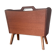 Vintage Scandinavian teak magazine rack
