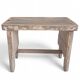 Rustic Weathered Wood Farm Stool/ Accent Table, Spain,  Early 20th-C