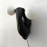 Vintage ceramic wall lamp by JC Peiré 80s