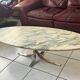 Vintage surf-style coffee table marble Osvaldo Borsani