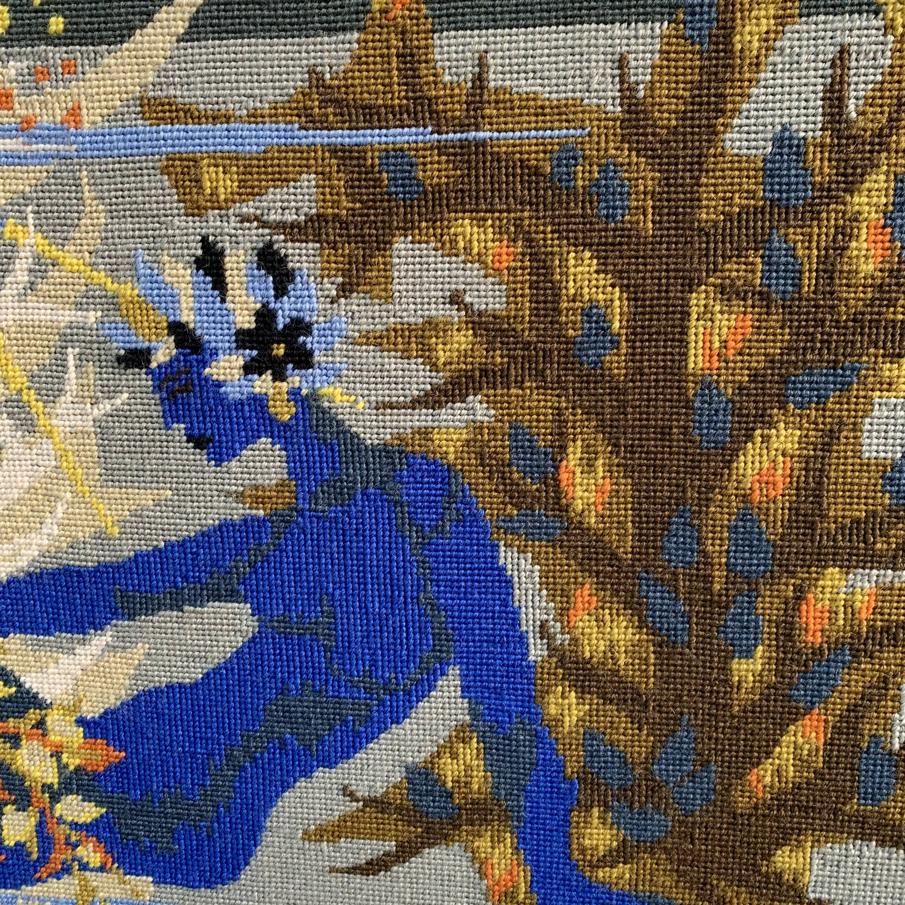 Tapestry The Boat of the Ondine, canvas 1970