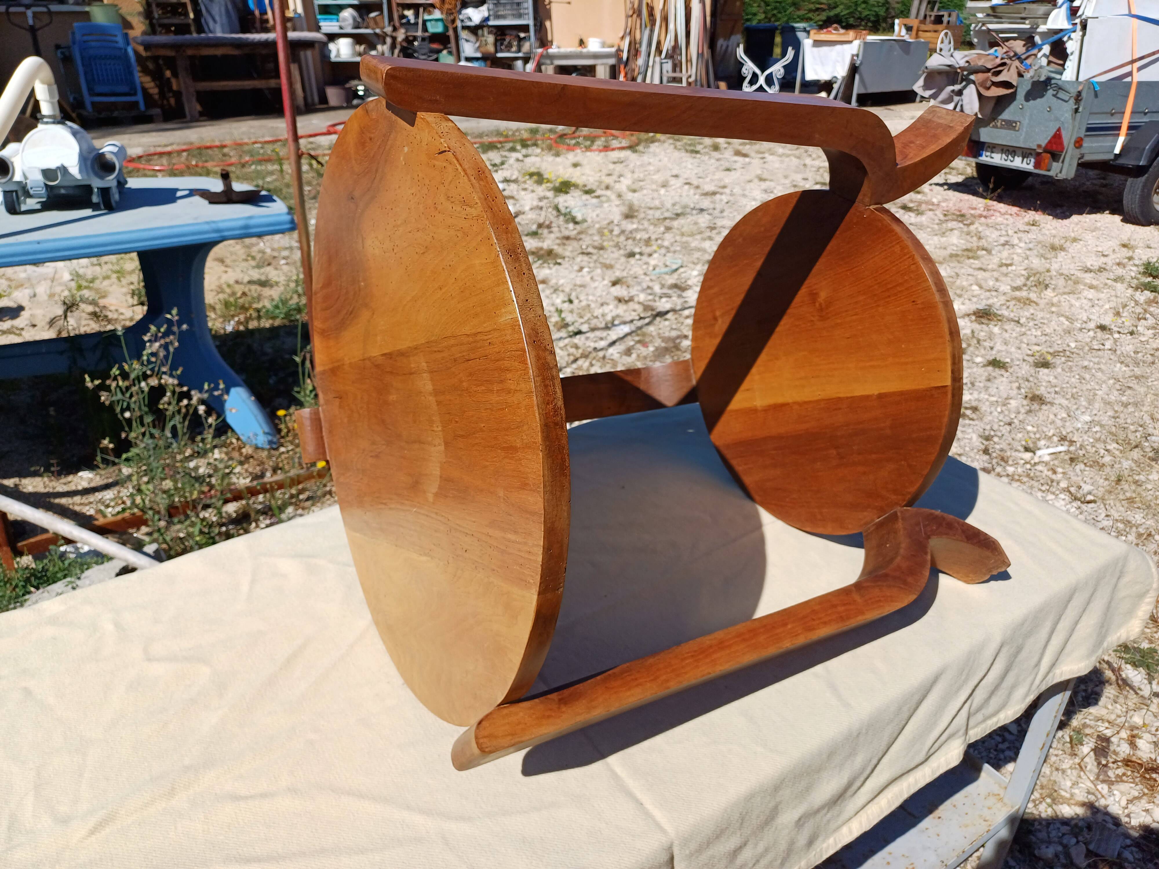 Art Deco Walnut Table