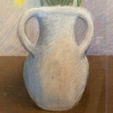 Still life with Dalhia signed J de Sereys, circa 1970.
