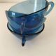 set of three blue Vereco cups