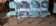 Series of vintage chrome chairs
