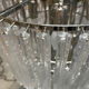 Extra Large Murano Glass Rod Chandelier, Italy, 1970s