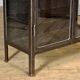 Polished iron medical cabinet, 1930s