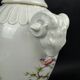 Raynaud Limoges lamp base in porcelain, paradise birds