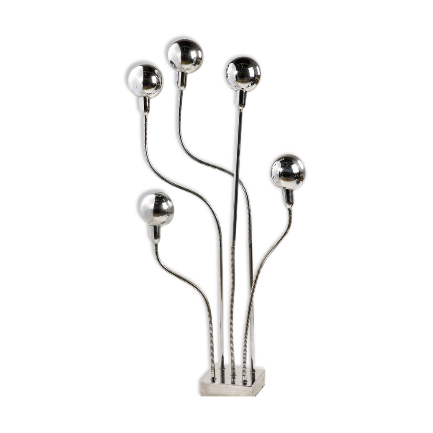 Pierre Folie "hydra" lamp for Jacques Charpentier 5 barrels