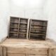 Vintage wooden lockers with compartments