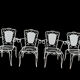 4 fauteuils Provençaux en fer forgé 60’s
