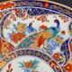 Set of 5 large Taous porcelain plates, Morocco, vintage