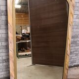 Mirror wood faux marble, 134x80 mercury glass