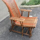 Fauteuil relax en osier