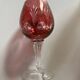 Crystal Colour Verres X8 1970s Vintage Service Engraved 16 cm