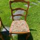 Set of two padded chairs NF France