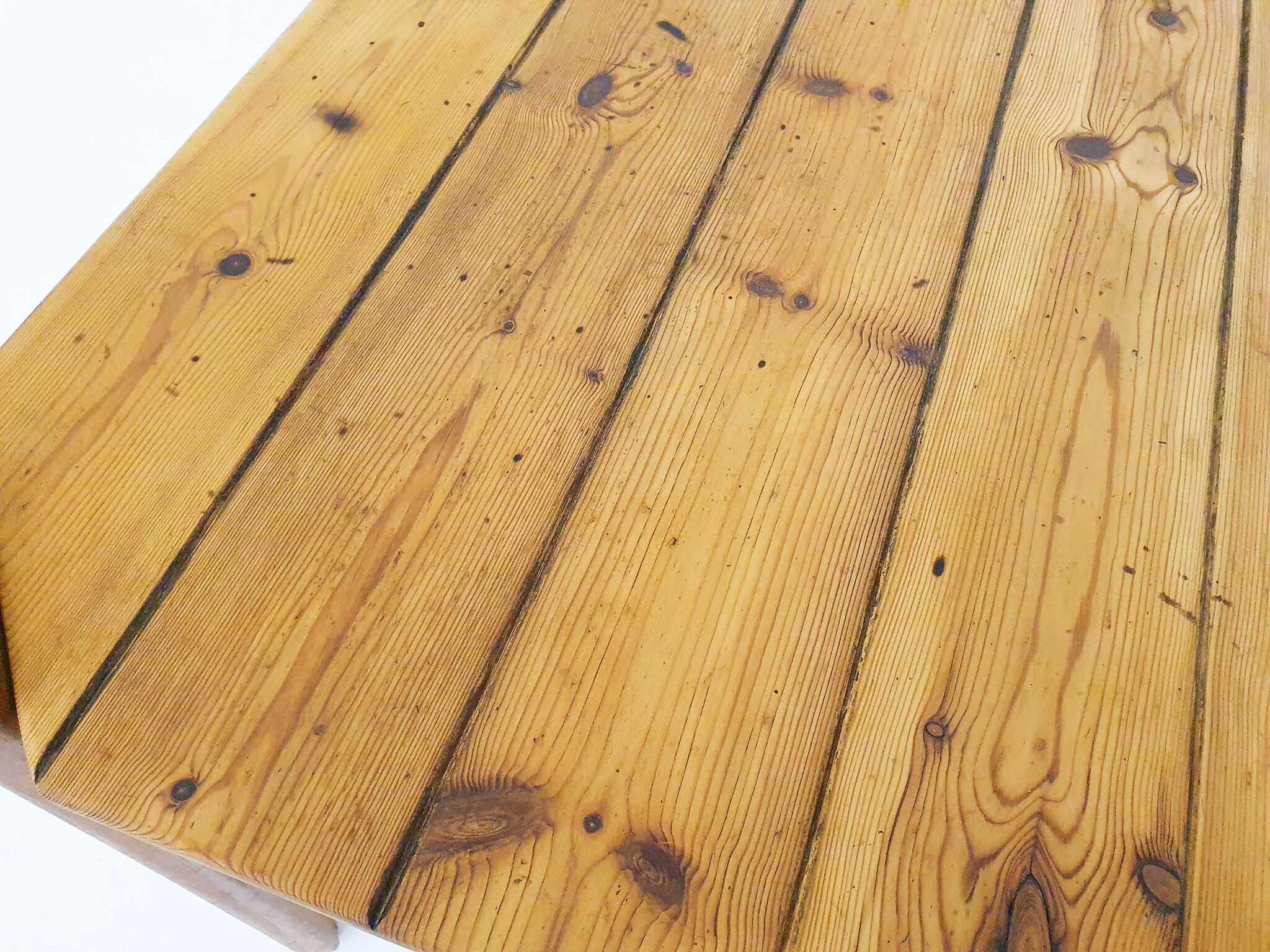 Pinewood dining table, The Netherlands 1970's