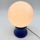 "Ball" lamp in blue lacquered wood, 1980s